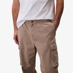 Cotton Pull On Straight Pantalons Cargo by CALVIN KLEIN
