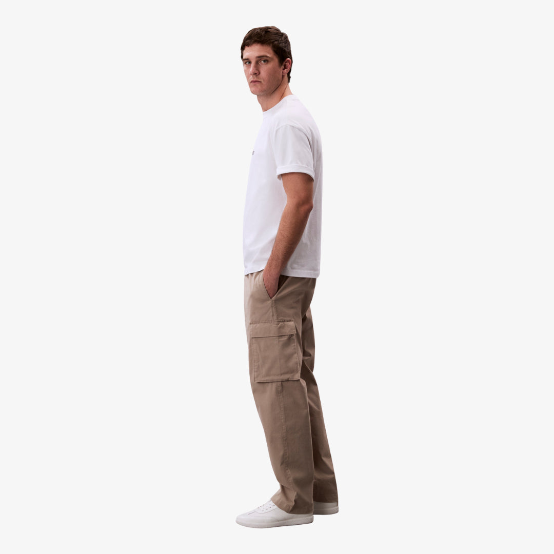 Cotton Pull On Straight Pantalons Cargo