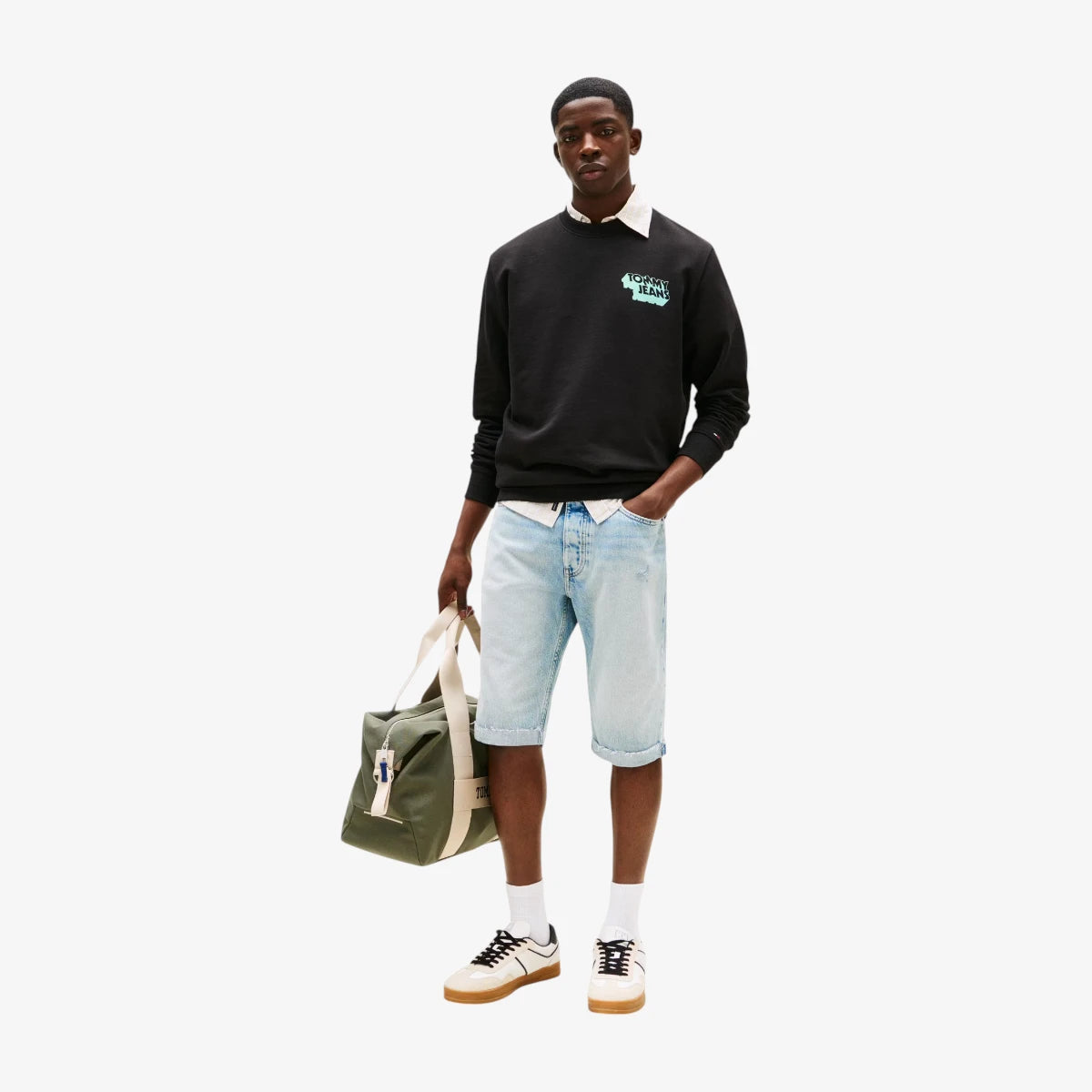 Tommy Hilfiger Stack Logo Crew Neck Sweatshirts