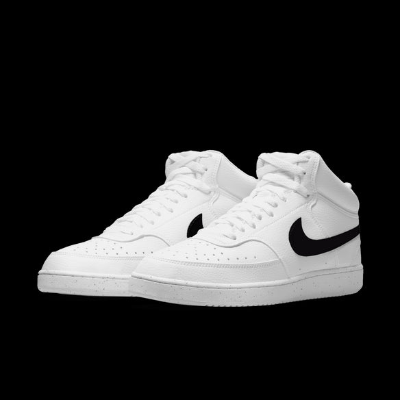 Nike Court Vision Mid Nn Adultes Homme Baskets Montantes Blanc