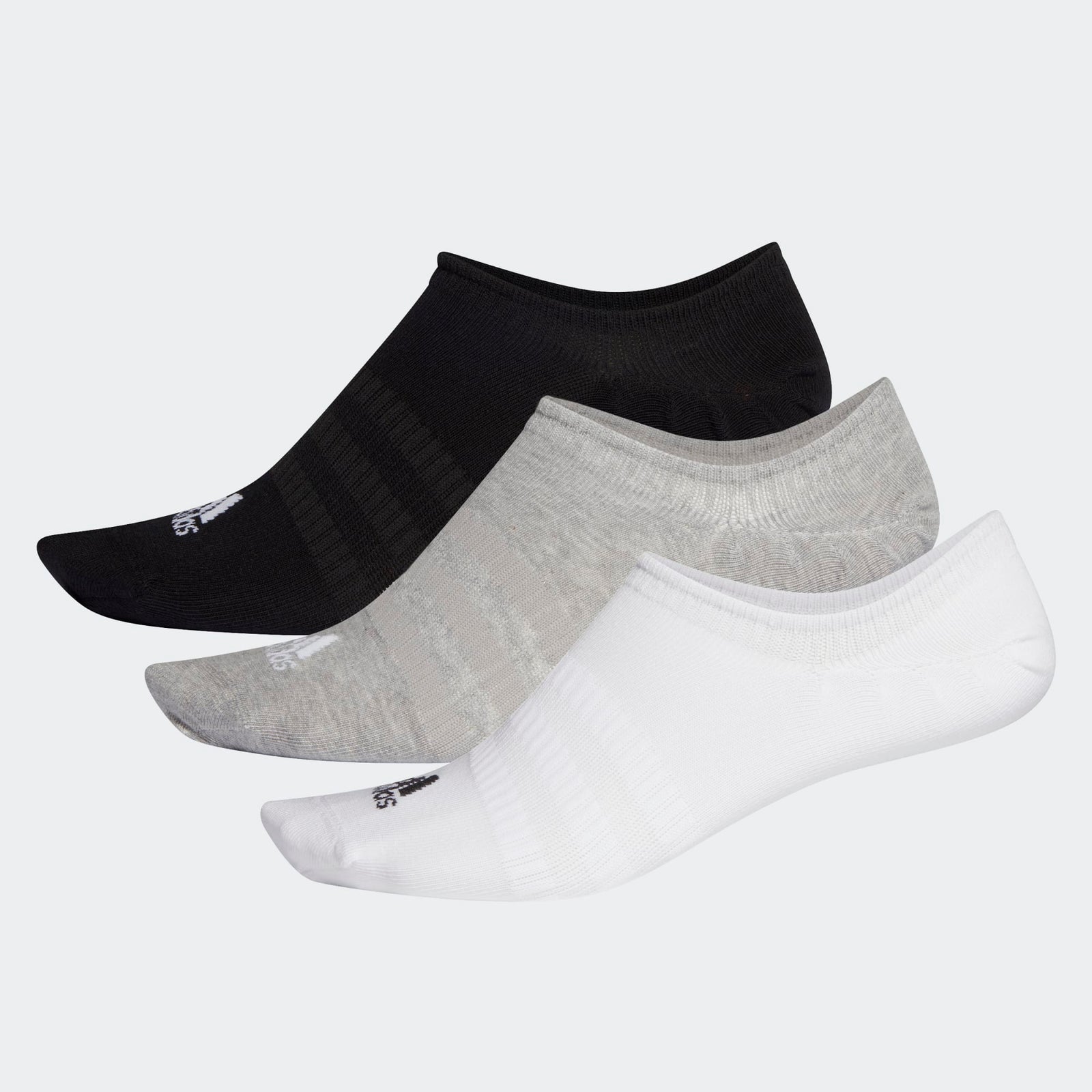 Adidas Light Nosh 3Pp Tous Âges Unisexe Chaussettes Invisibles Gris