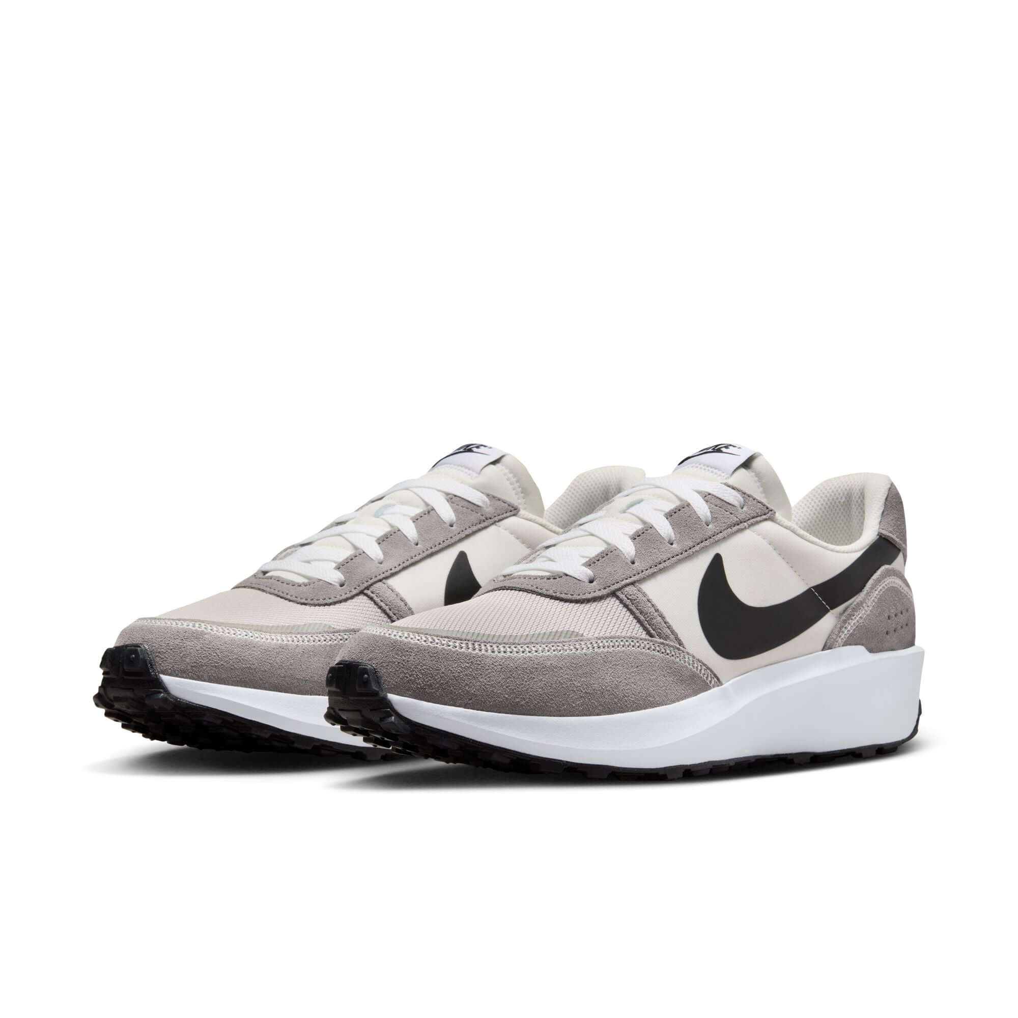 Nike Waffle Nav Adultes Homme Chaussures De Running Gris
