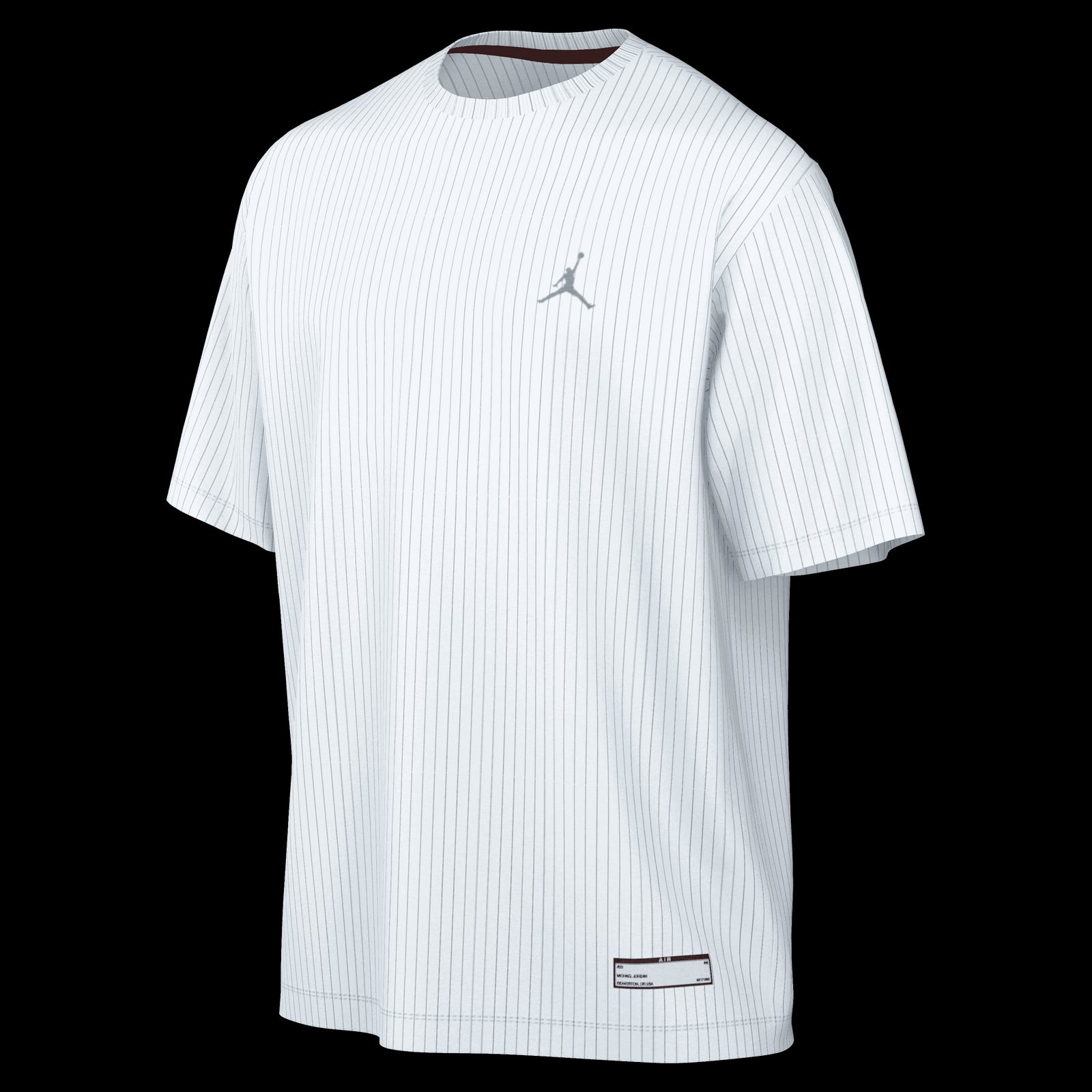 Nike Jordan J Flt Mvp Aop Ss Crew Adultes Homme T-Shirts Blanc
