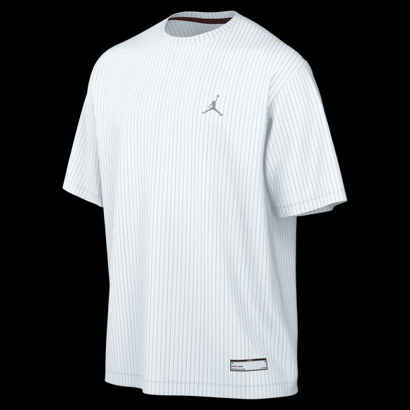 Nike Jordan J Flt Mvp Aop Ss Crew Adultes Homme T-Shirts Blanc