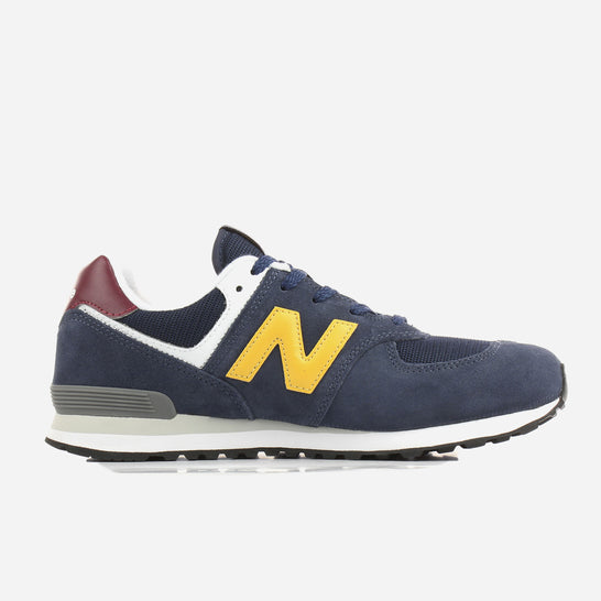 New Balance 574 Baskets Enfants Homme Bleu Marine