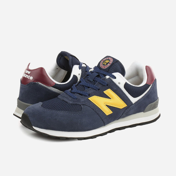 New Balance 574 Baskets Enfants Homme Bleu Marine