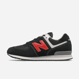 New Balance 574 Baskets Enfants Homme Noir