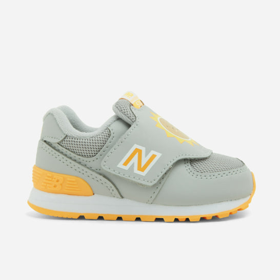 New Balance 574 Baskets Enfants Gris