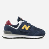 New Balance 574 Baskets Enfants Homme Bleu Marine