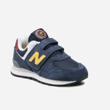 New Balance 574 Baskets Enfants Homme Bleu Marine