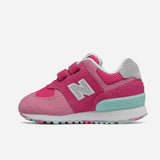 New Balance 574 Baskets Enfants Femme Rose