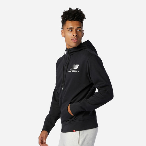 NEW BALANCE  ESSENTIALS STACKED FULL ZIP HOODIE HOMMES VESTE