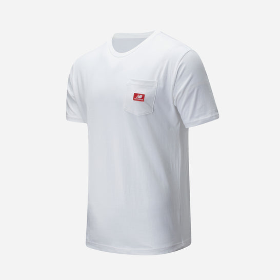 New Balance Athletics T-Shirt Adultes Homme Blanc