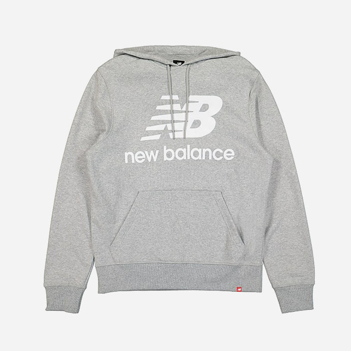 NEW BALANCE  ESSENTIALS STACKED LOGO PO HOODIE HOMMES SWEATSHIRT À CAPUCHE