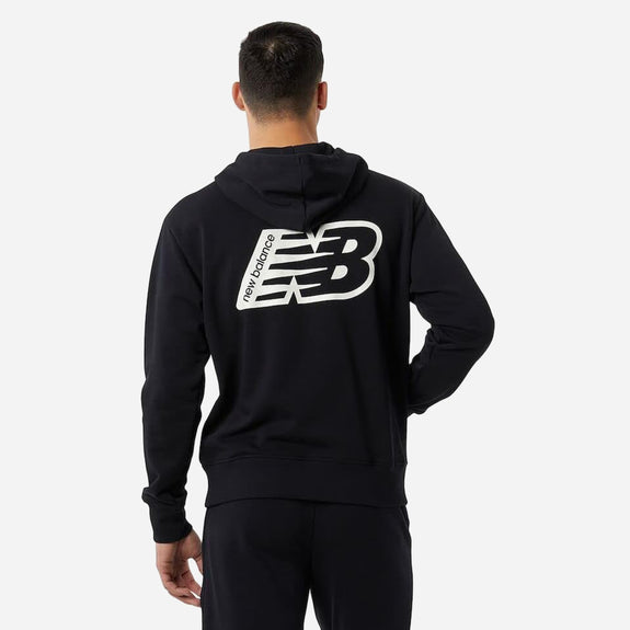 NEW BALANCE  ESSENTIALS FLEECE HOODIE HOMMES SWEATSHIRT À CAPUCHE