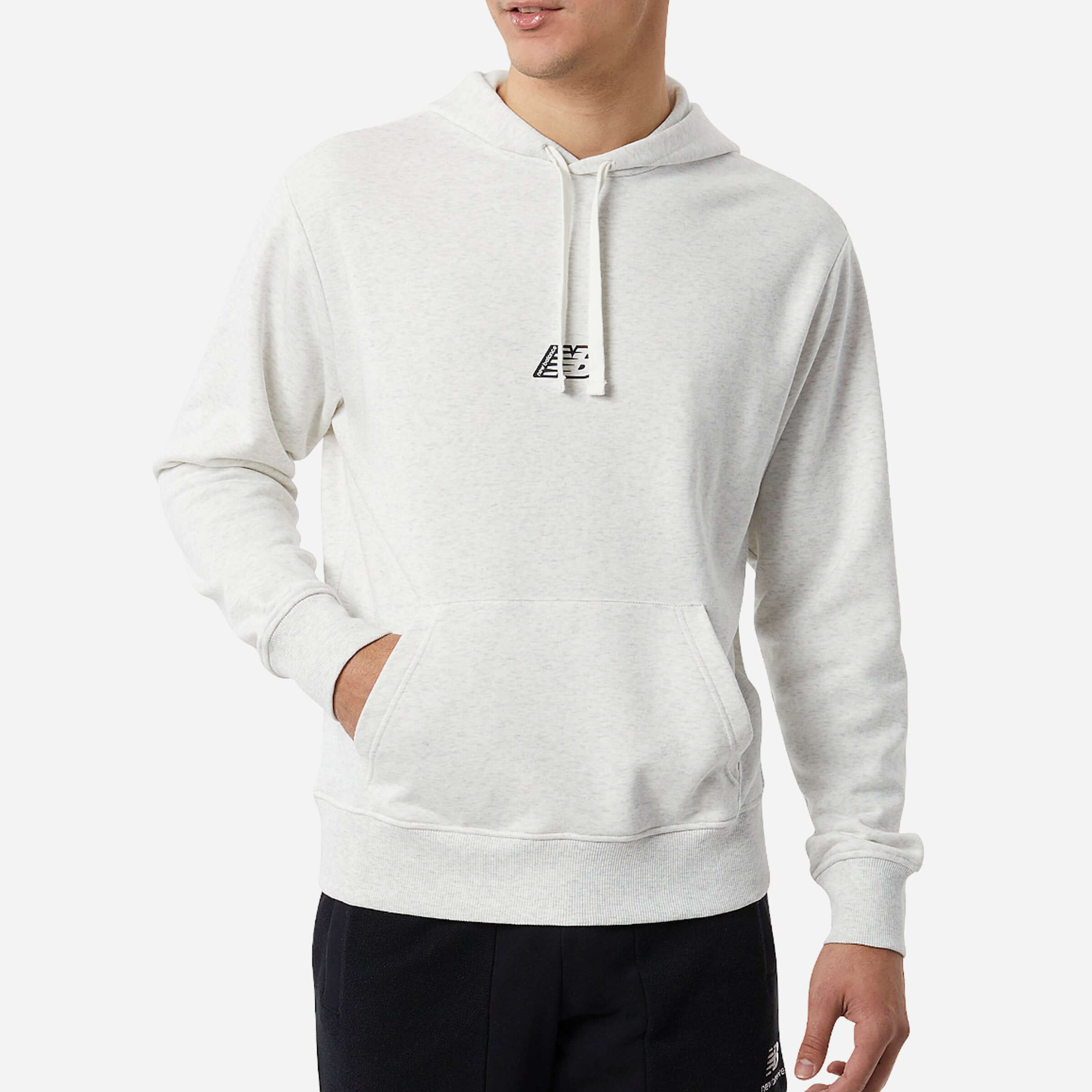new balance  essentials fleece hoodie hommes sweatshirt à capuche