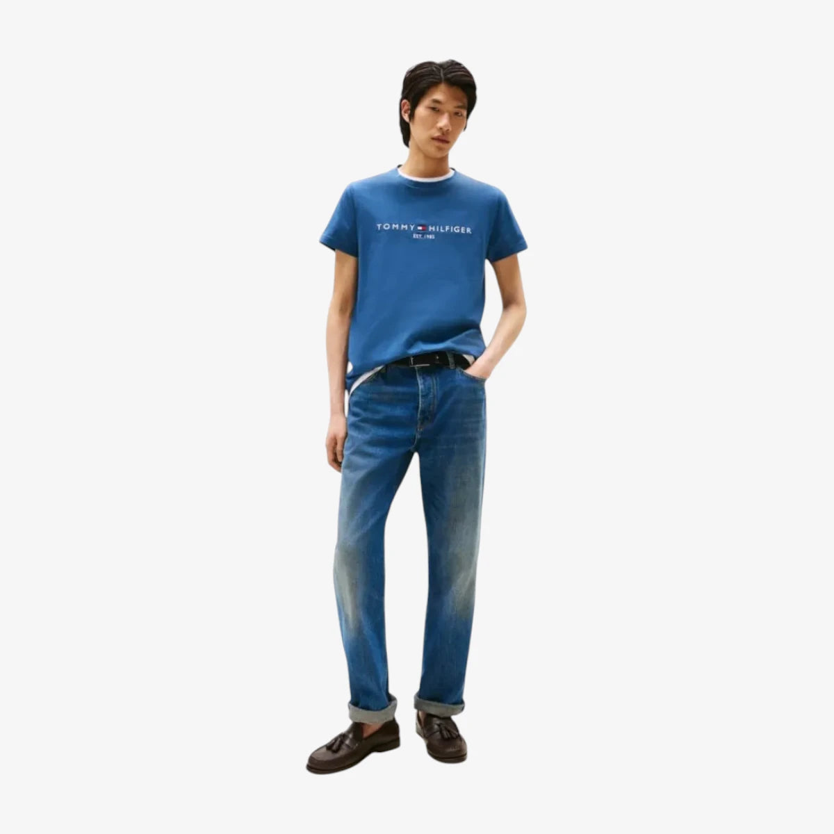 Tommy Hilfiger Logo Embroidery Slim Fit T-shirts