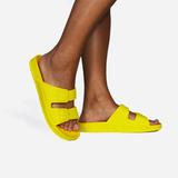 Cacatoès NEON YELLOW FLUO Slides Femmes