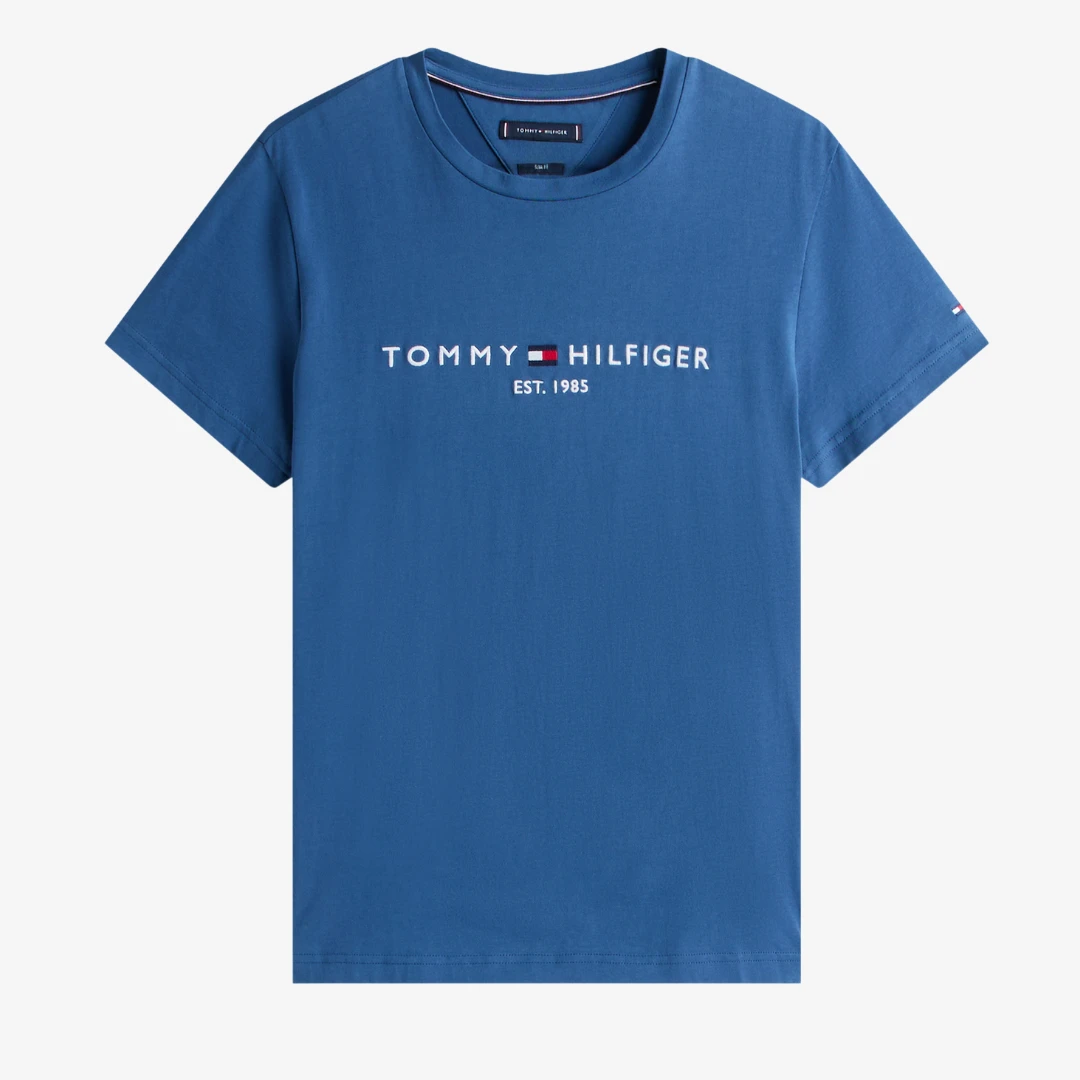 Logo Embroidery Slim Fit T-Shirts by TOMMY HILFIGER