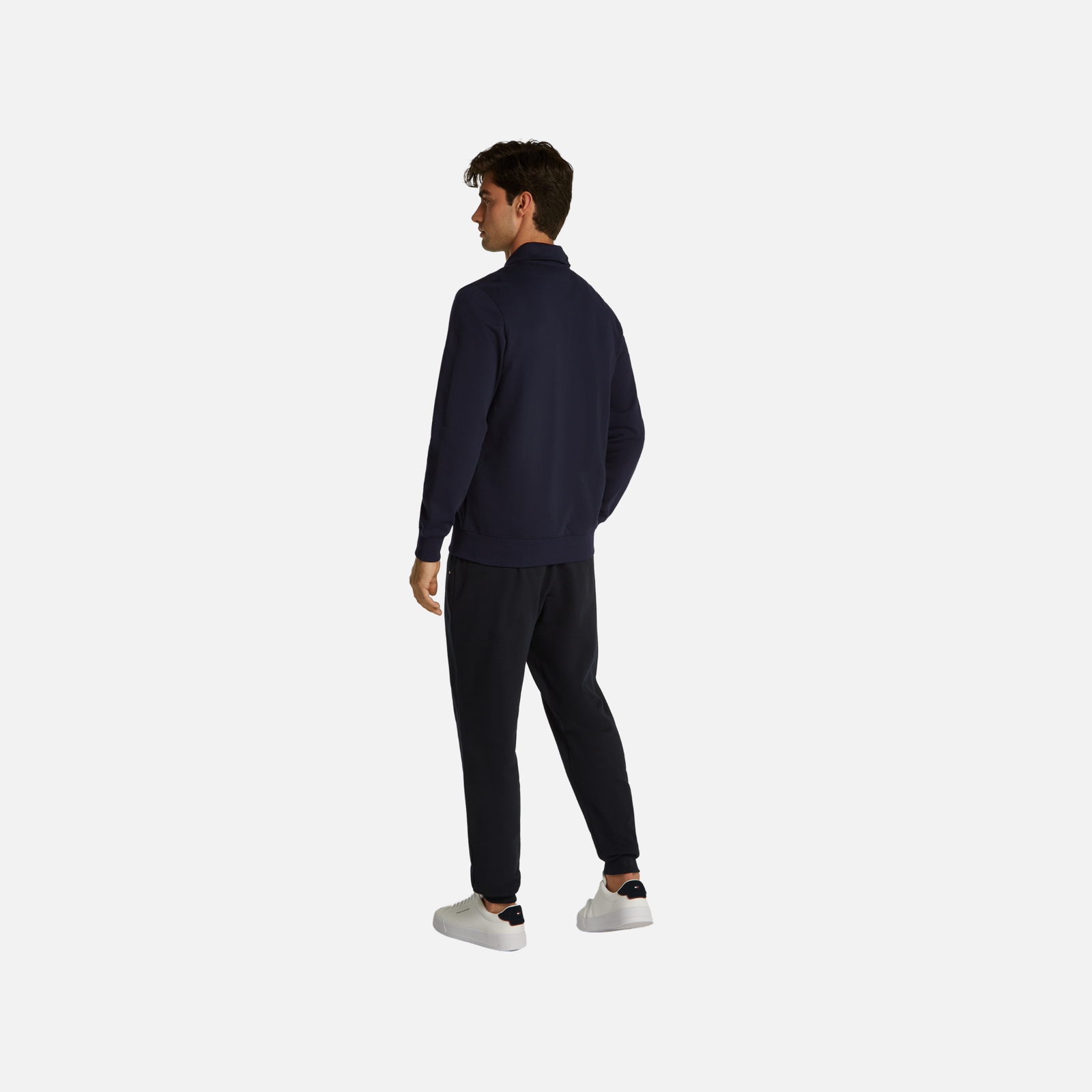 Tommy Hilfiger Essential Terry Zt Stand Collar Adultes Homme Sweatshirts Noir