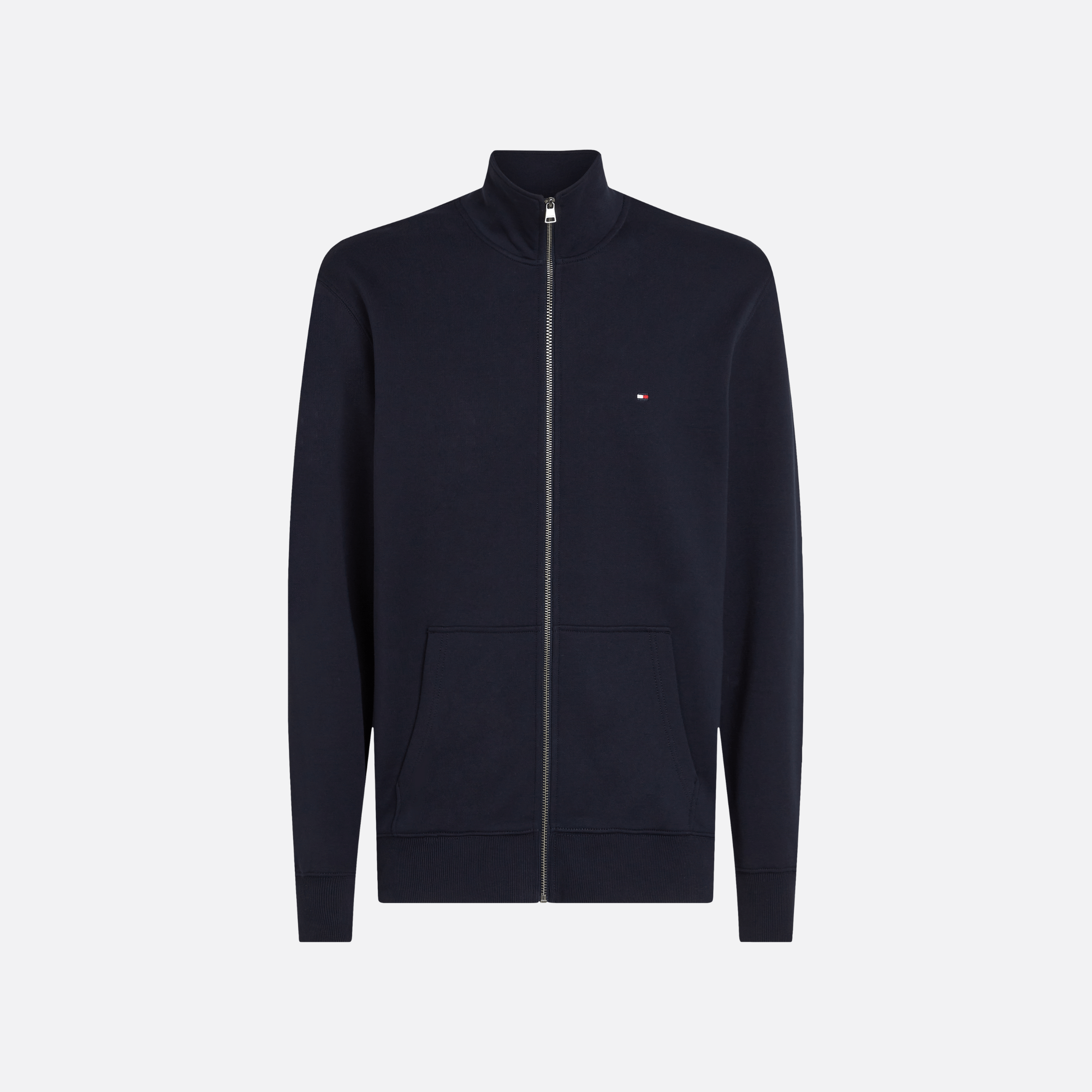 Tommy Hilfiger Essential Terry Zt Stand Collar Adultes Homme Sweatshirts Noir