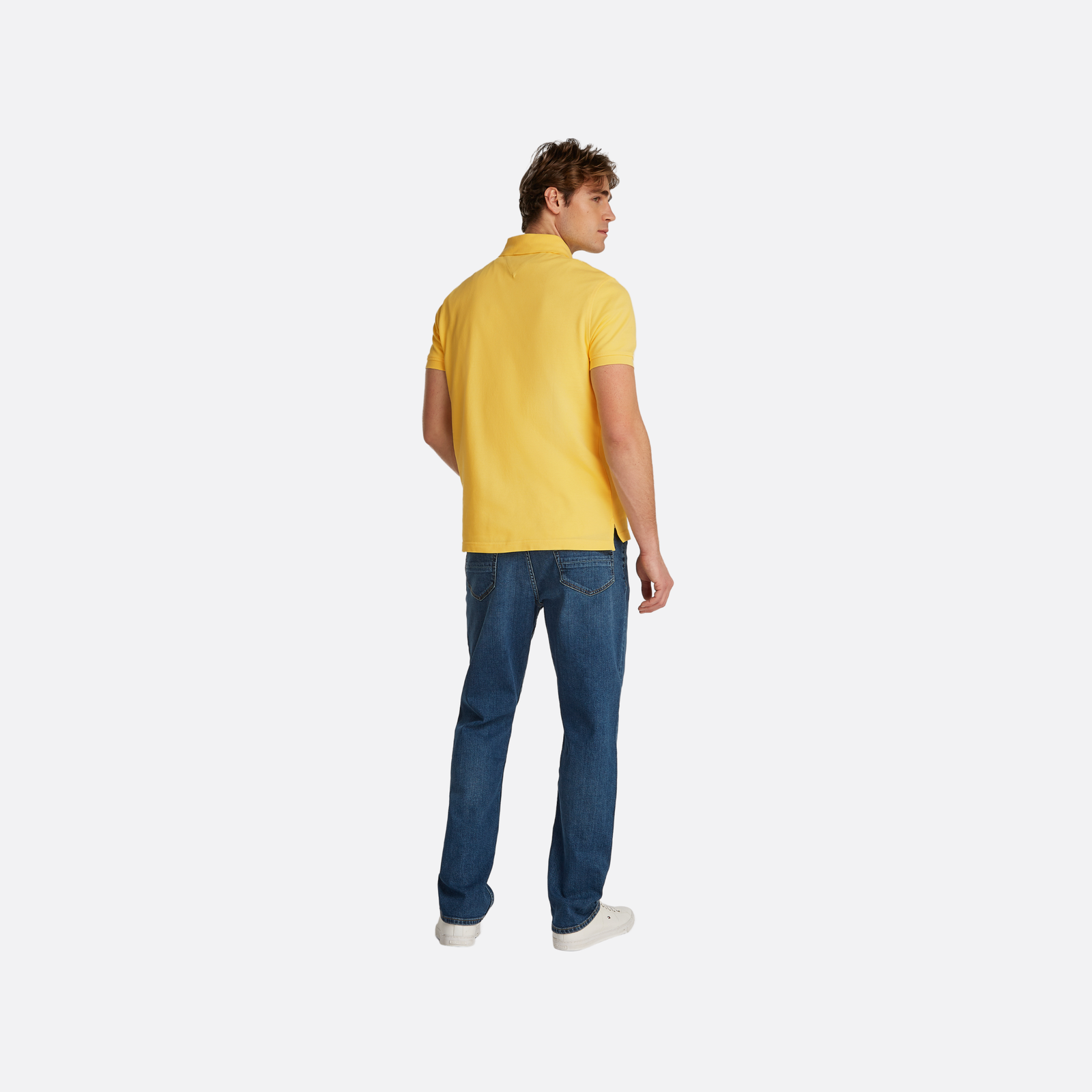 Tommy Hilfiger 1985 Regular Polo Adultes Homme Polo Jaune