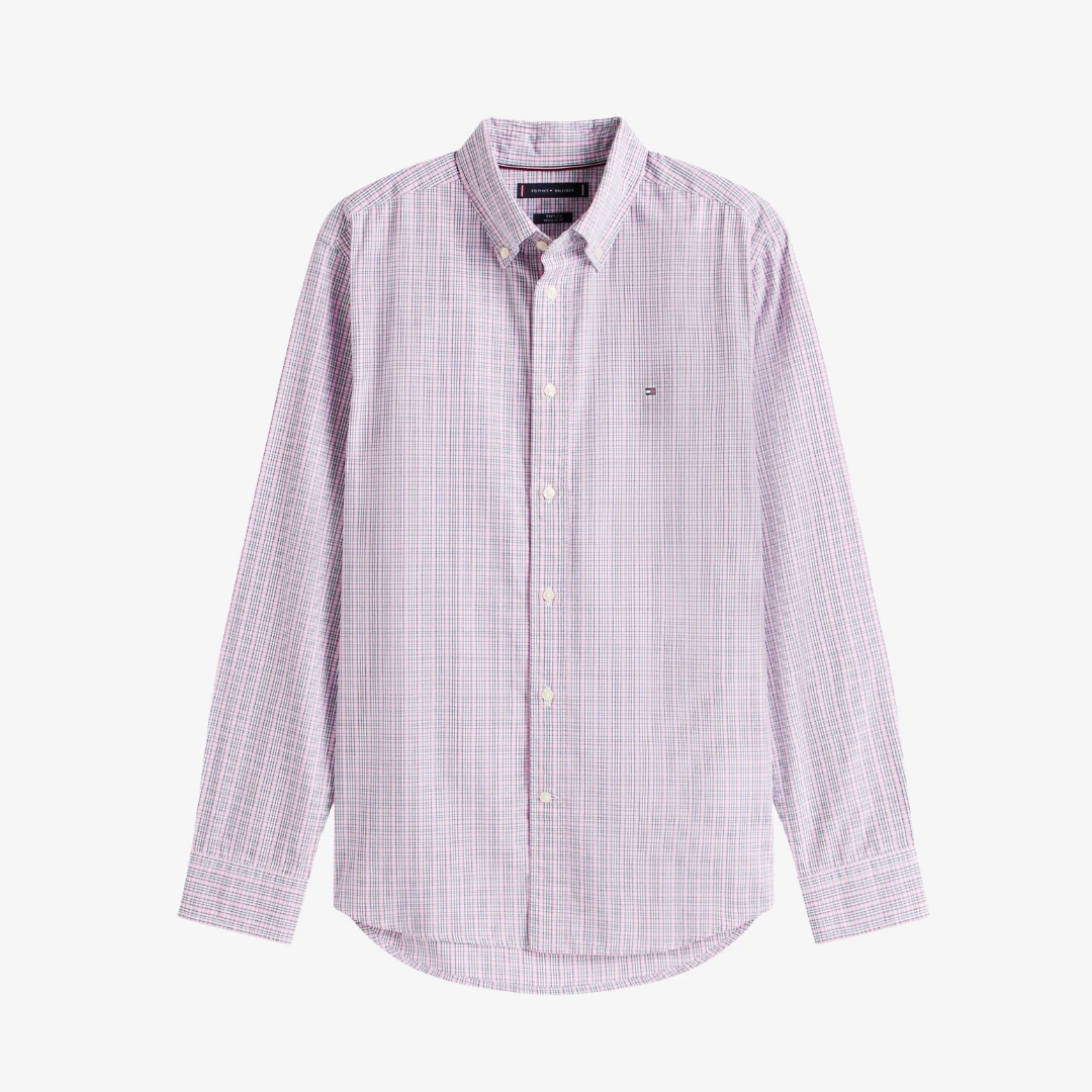 Flex Poplin Small Tartan Chemises by TOMMY HILFIGER