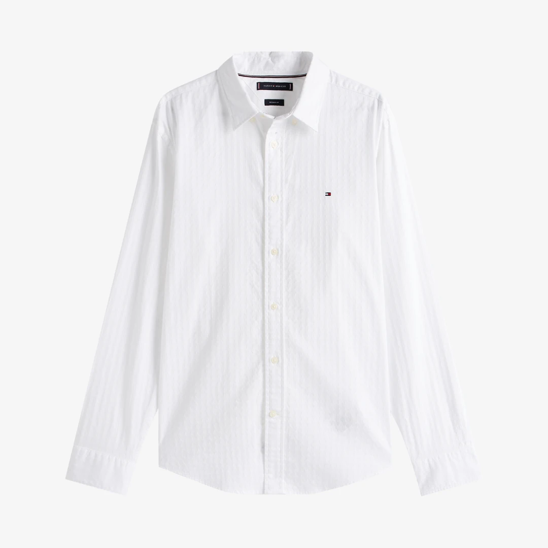 Dobby Structure Regular Fit Chemises by TOMMY HILFIGER