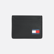 Tommy Jeans Heritage Leather Cc Holder Adultes Homme Portefeuilles Noir