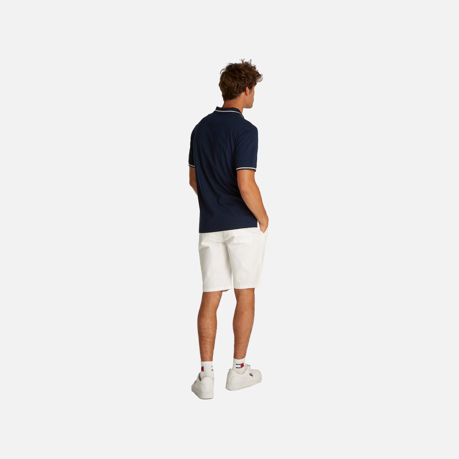 Tommy Jeans Reg Tipped Polo Adultes Homme Polo Bleu