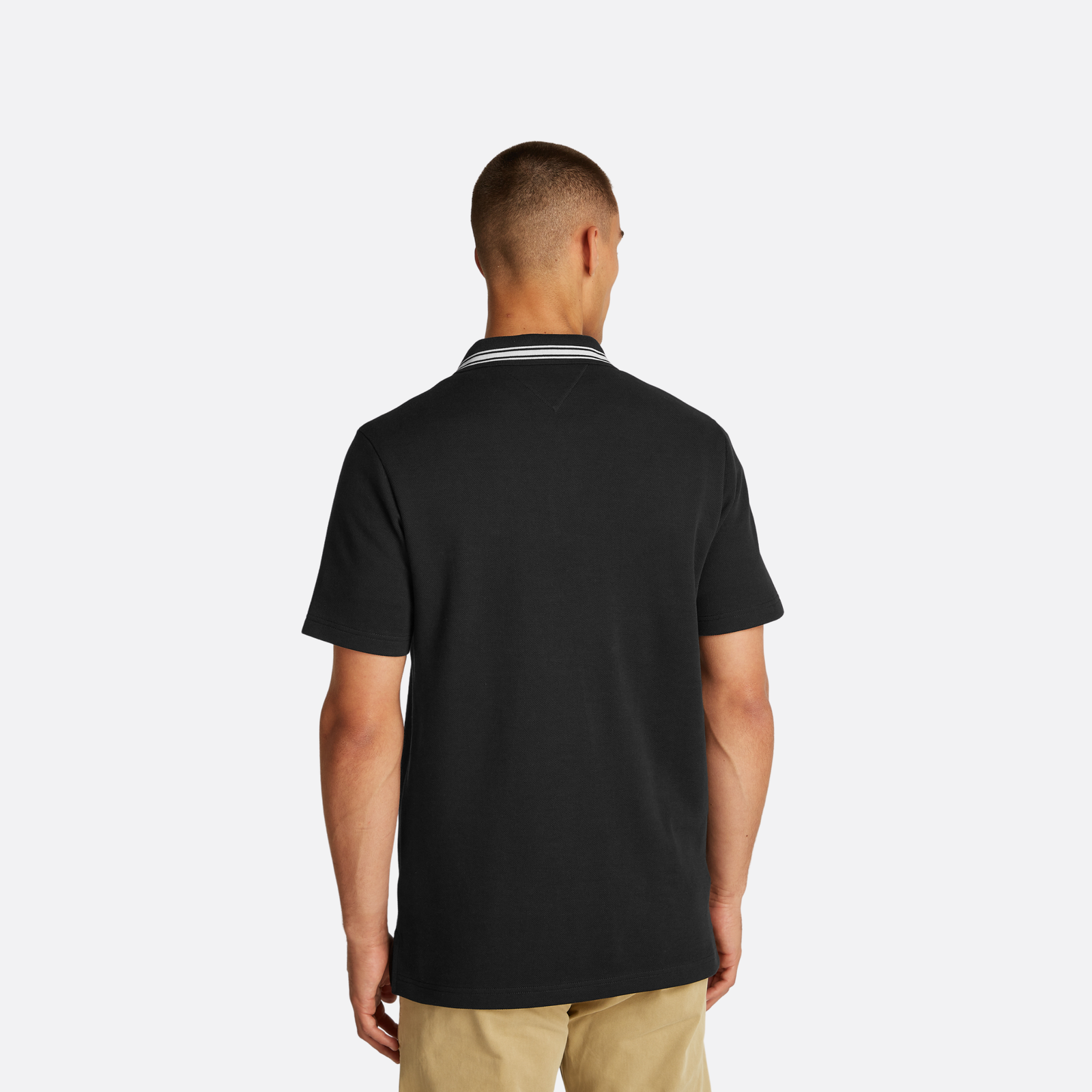 Tommy Jeans Tipped Logo Polo Ss Ext Adultes Homme Polo Noir