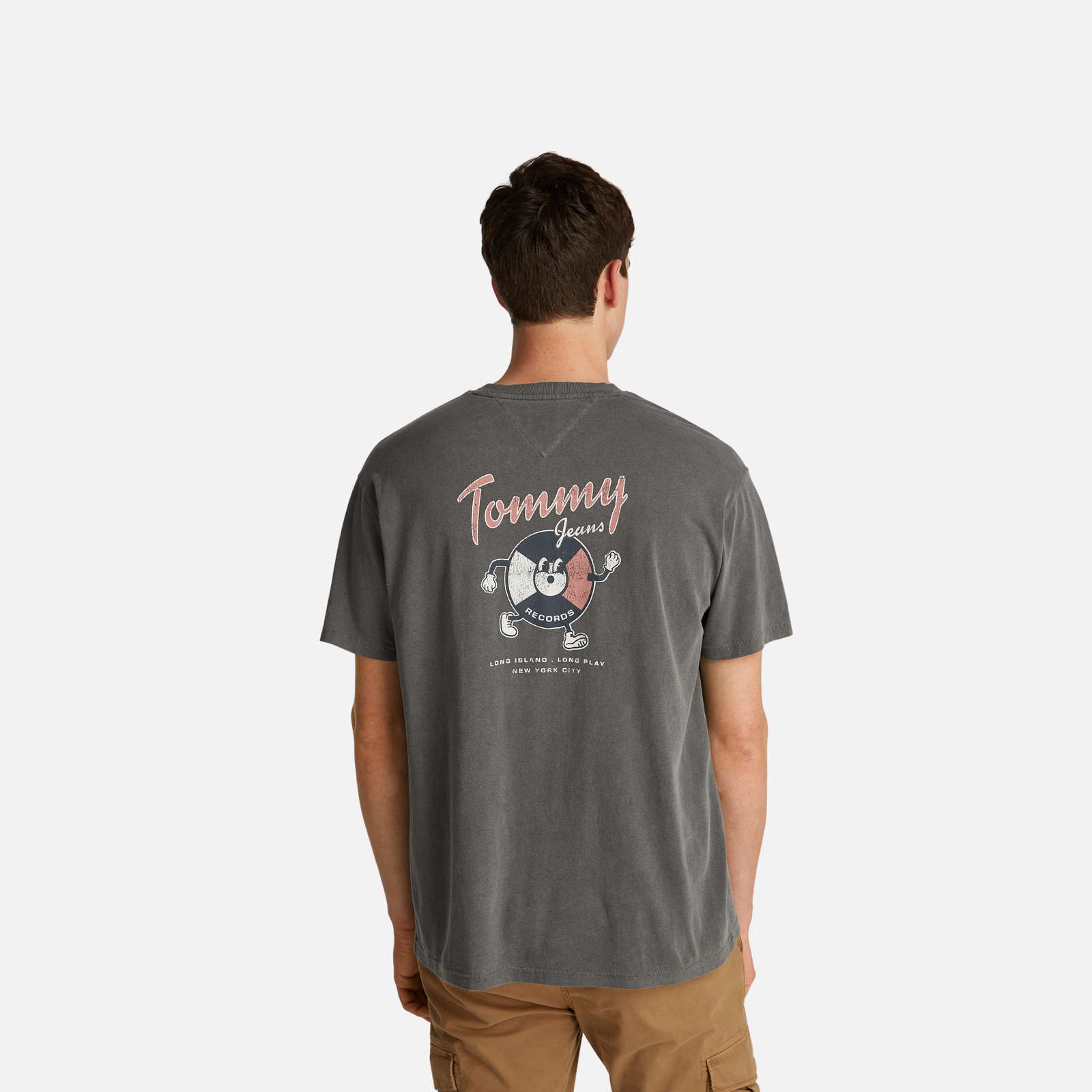 Tommy Jeans Rlx Novelty 2 Gmd Tee Adultes Homme T-Shirts Gris Foncé