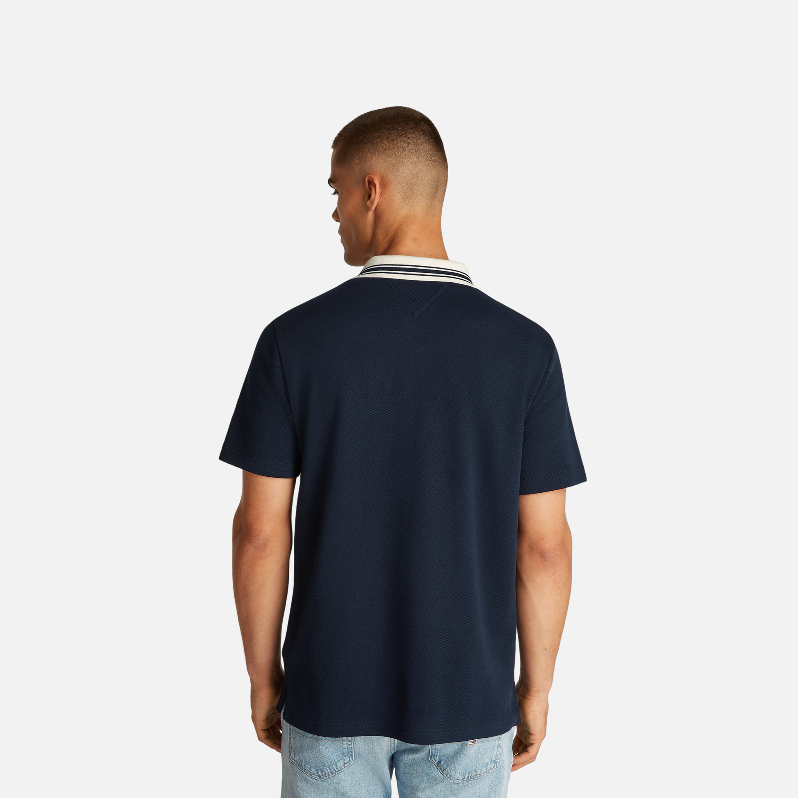 Tommy Jeans Tipped Logo Polo Ss Ext Adultes Homme Polo Bleu