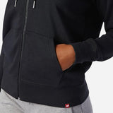 NEW BALANCE  ESSENTIALS FULL ZIP HOODIE FEMMES SWEATSHIRT À CAPUCHE