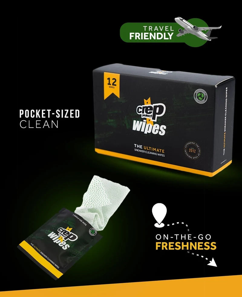 Crep Protect Lingettes Biodégradables (12 Sachets)