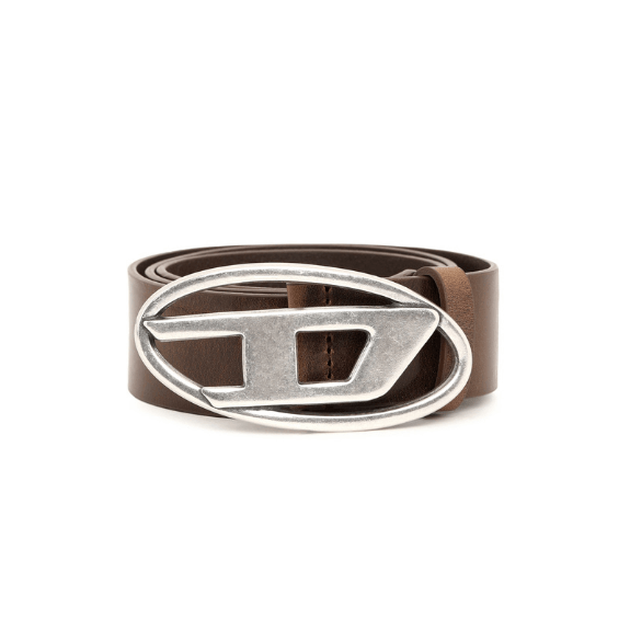 Ceinture Diesel B-1DR Marron avec Boucle Logo