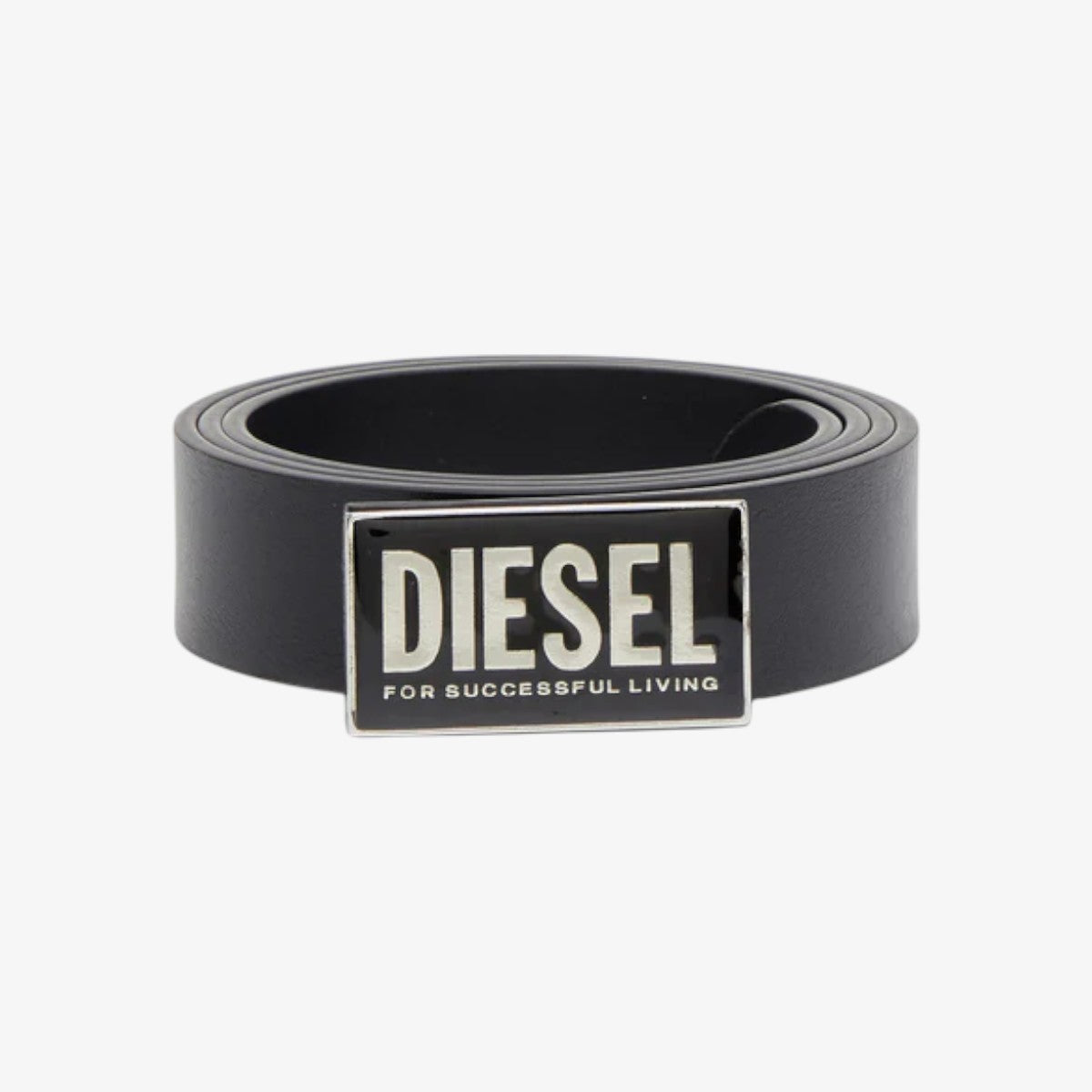 Diesel Ceintures En Cuir Brillant Avec Boucle Logo