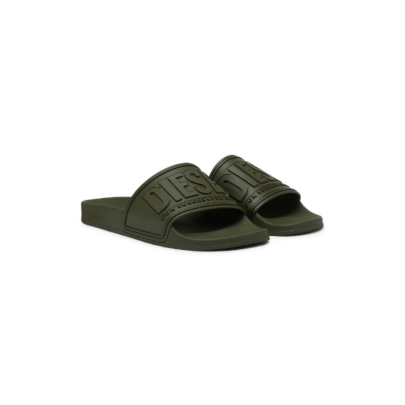 Diesel Sa-Mayemi Cc Adultes Sandales Homme Claquettes Olive