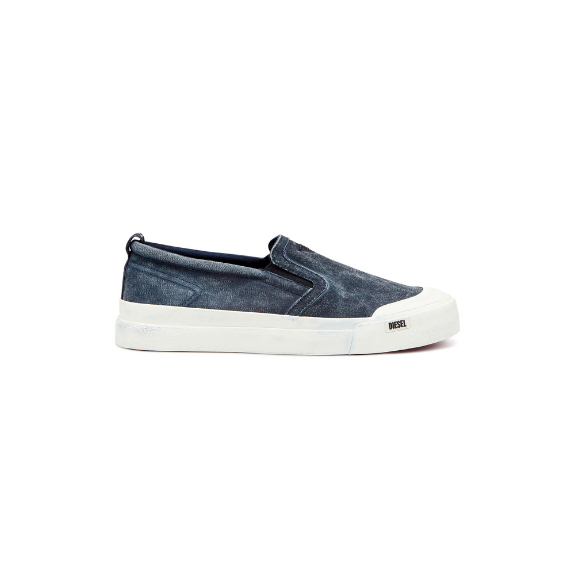 Diesel S-Athos Slip On Adultes Chaussures Homme Baskets Bleu