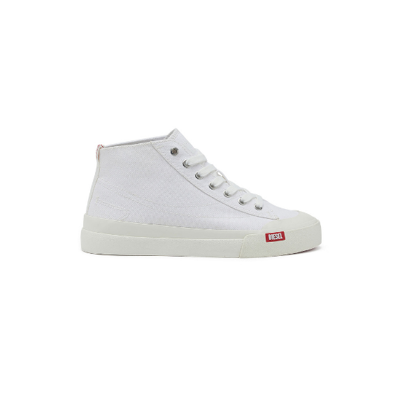 Diesel S-Athos Mid Adultes Chaussures Homme Baskets Blanc