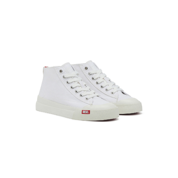 Diesel S-Athos Mid Adultes Chaussures Homme Baskets Blanc