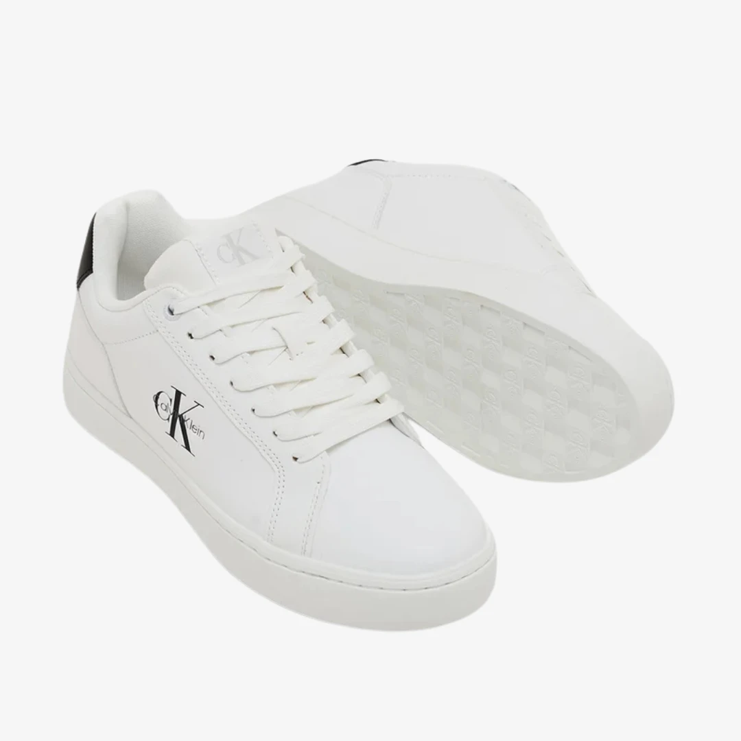 Classic Cupsole Mono Leather Baskets by CALVIN KLEIN