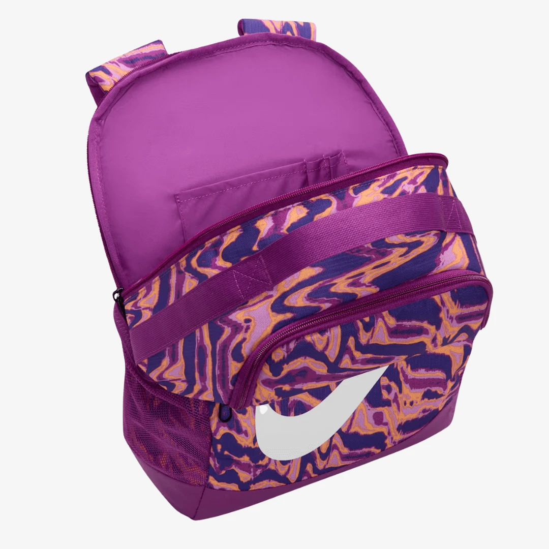 Brasilia Sac À Dos Nike avec design coloré et compartiments pratiques pour l'organisation quotidienne.