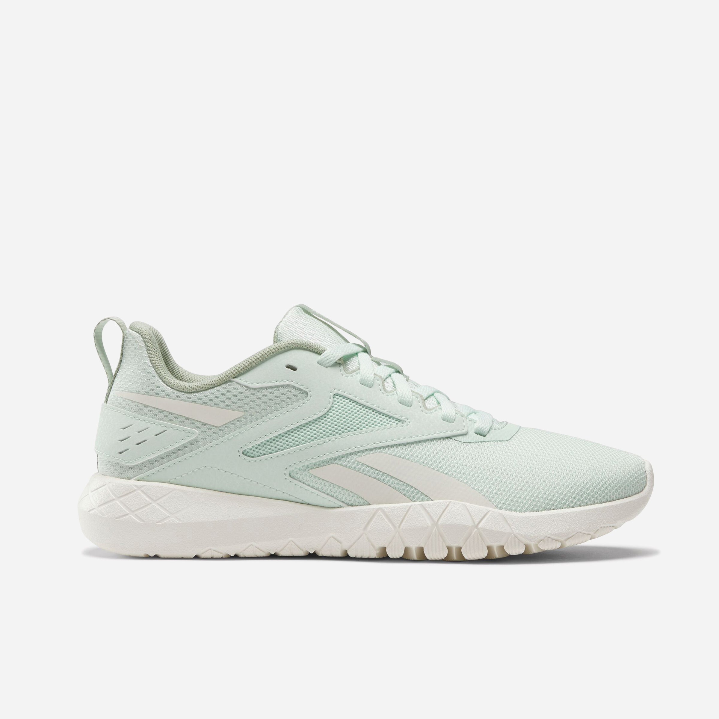 Reebok Flexagon Energy TR 4 Chaussures De Running en couleur vert menthe, idéales pour le fitness et les entraînements.